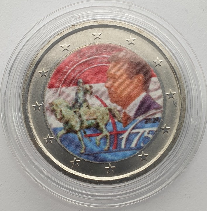 Luxembourg - 2 euros 2024, 175e anniversaire de la mort du grand-duc Guillaume II, Couleur