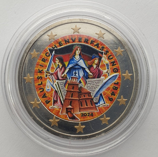 Allemagne - 2 Euro 2024, Couleur