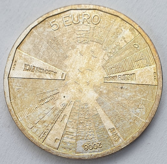 Pays-Bas - 5 Euro 2008, Beatrix, Architecture néerlandaise