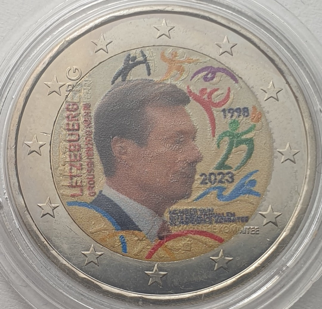 Luxembourg - 2 euros 2023 B, couleur, non circulée