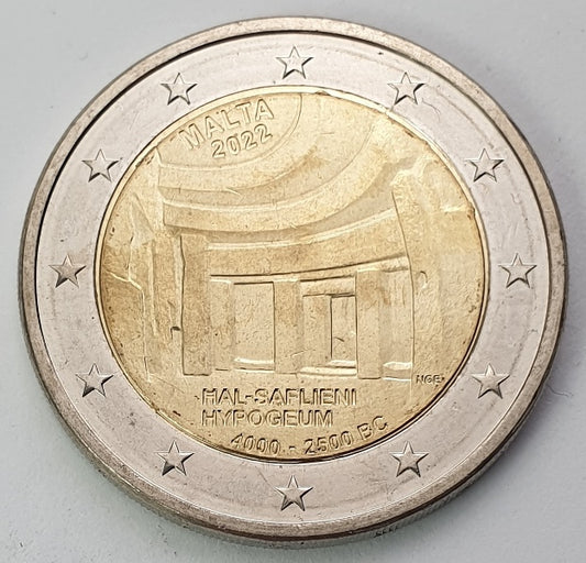 Malte - 2 euros 2022, non circulée