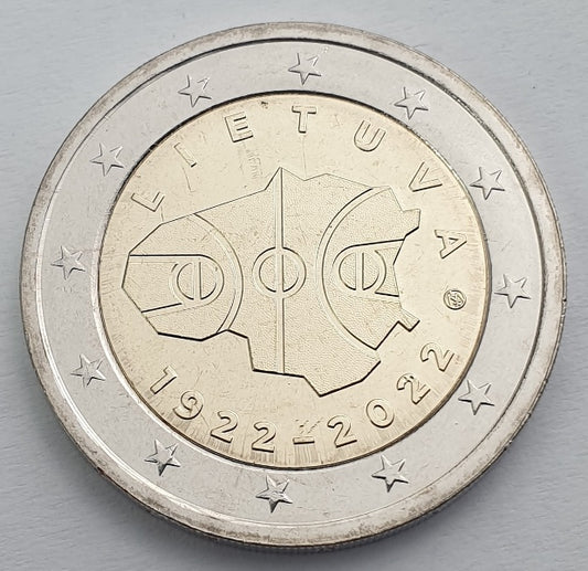 Lituanie - 2 euros 2022 A, non circulée