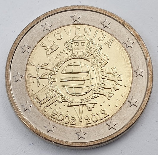 Slovénie - 2 euros (Dix ans de l'euro 2002-2012), non circulé