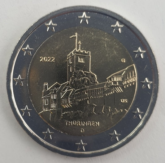 Allemagne - 2 euros 2022 G, non circulée