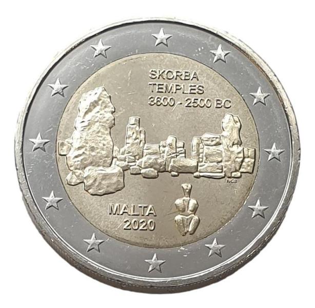 Malte - 2 euros 2020 A, non circulée
