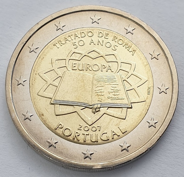 Portugal - 2 euros (50 ans du traité de Rome 2007), non circulé