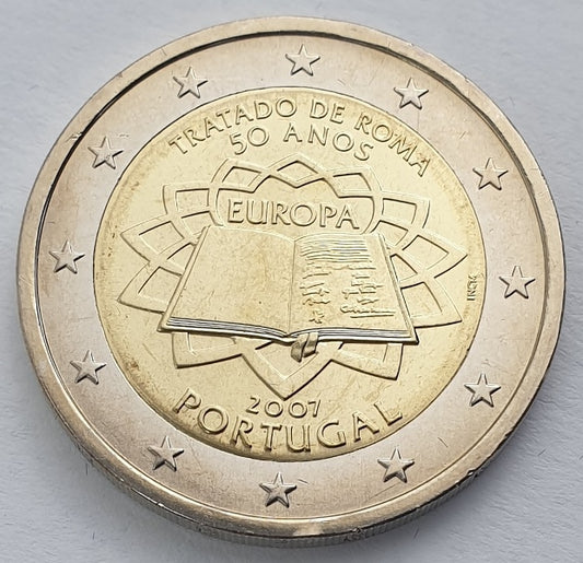 Portugal - 2 euros (50 ans du traité de Rome 2007), non circulé