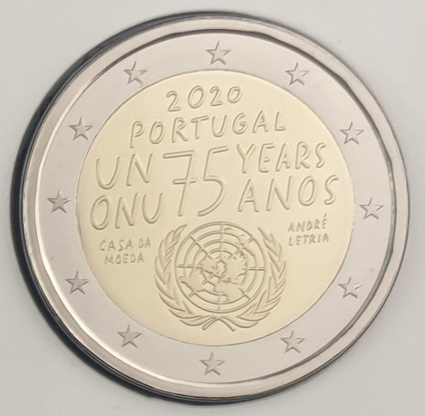 Portugal - 2 Euro 2020, 75 ans depuis la fondation de l'ONU, PREUVE