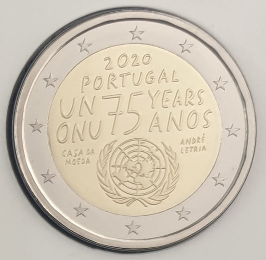 Portugal - 2 Euro 2020, 75 ans depuis la fondation de l'ONU, PREUVE