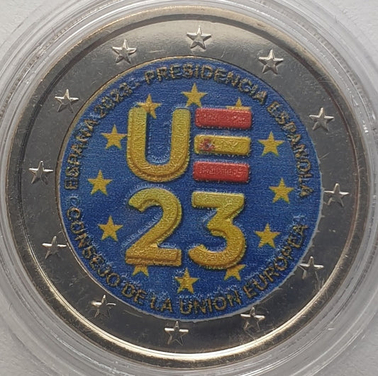 Espagne - 2 euros 2023 B, couleur, non circulée