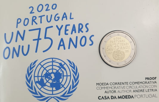 Portugal - 2 Euro 2020, 75 ans depuis la fondation de l'ONU, PREUVE