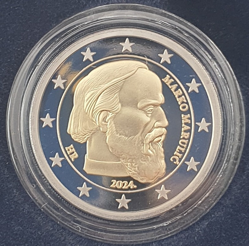 Croatie - 2 Euro 2024, Marko Marulic (BE)