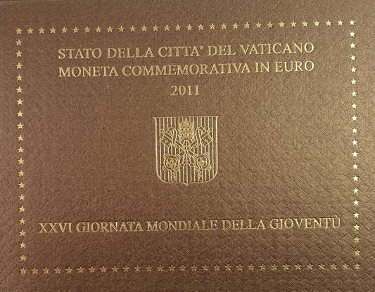 Vatican - 2 euros 2011, 26e Journée mondiale de la jeunesse (carte à pièces)