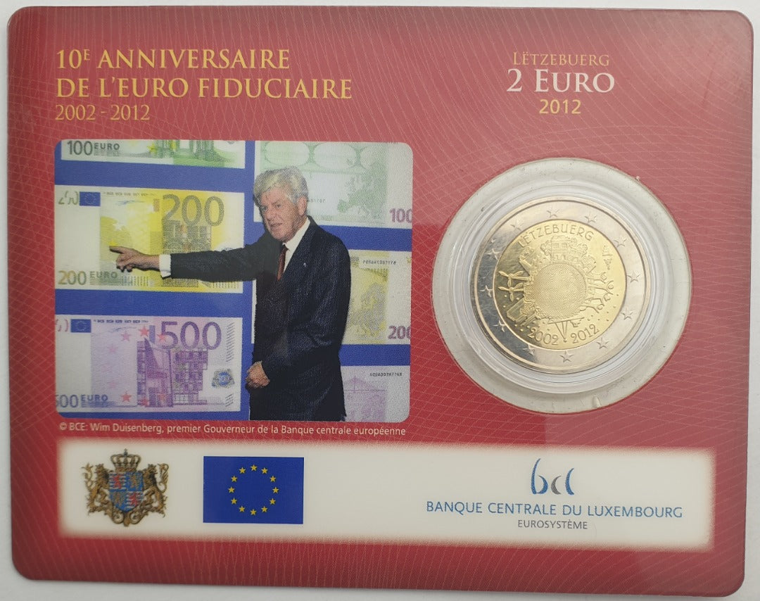 Luxembourg - 2 euros 2012, Henri Ier Euro Cash (carte à pièces)